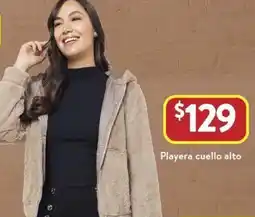 Walmart Playera cuello alto oferta