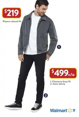 Walmart Chamarra boxy fit oferta