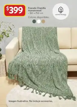 Walmart Frazada chenille hometrends oferta