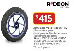 Walmart Rodeon R17 para moto oferta