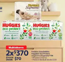 Walmart Huggies eco protect pañales desechables oferta