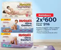 Walmart Huggies pañales ultra confort etapa oferta