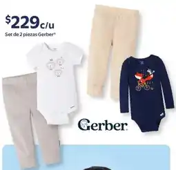 Walmart Gerber set de 2 piezas oferta