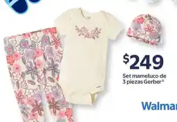 Walmart Gerber set mameluco oferta