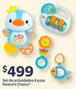 Walmart Parent's choice set de actividades oferta