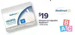 Walmart Medimart hisopos con algodón oferta