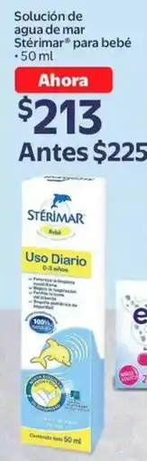 Walmart Stérimar para bebé solución de agua de mar oferta