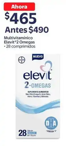 Walmart Elevit 2 omegas multivitamínico oferta