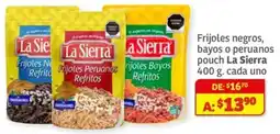 Soriana Mercado La sierra frijoles negros, bayos o peruanos pouch oferta