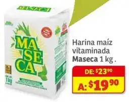 Soriana Mercado Maseca harina maíz vitaminada oferta