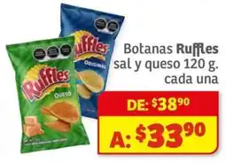 Soriana Mercado Ruffles botanas asal y queso oferta