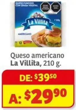 Soriana Mercado La villita queso americano oferta