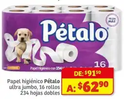 Soriana Mercado Pétalo papel higiénico ultra jumbo oferta