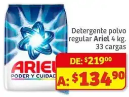 Soriana Mercado Ariel detergente polvo regular oferta