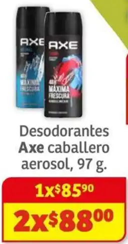 Soriana Mercado Axe desodorantes caballero aerosol oferta