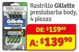 Soriana Mercado Gillette rastrillo prestobarba body oferta