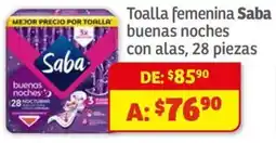 Soriana Mercado Saba toalla femenina buenas noches con alas oferta