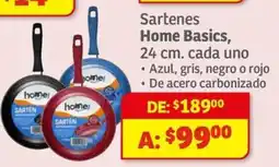 Soriana Mercado Home basics sartenes oferta