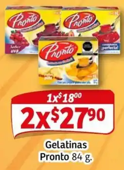 Soriana Mercado Pronto gelatinas oferta