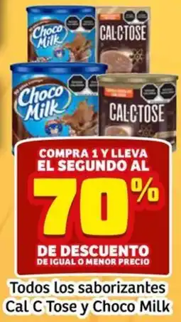 Soriana Mercado Cal c tose y choco milk todos los saborizantes oferta