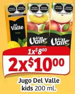 Soriana Mercado Del valle jugo kids oferta