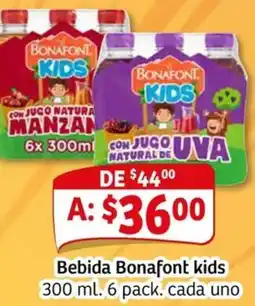 Soriana Mercado Bonafont kids bebida oferta