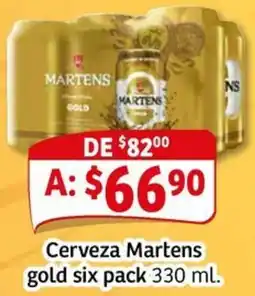 Soriana Mercado Martens gold cerveza oferta