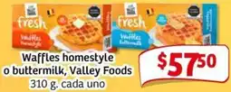 Soriana Mercado Waffles homestyle o buttermilk valley foods oferta