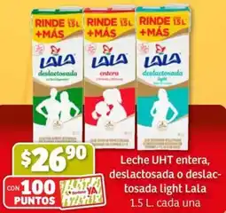 Soriana Mercado Lala leche uht entera, deslactosada o deslac- tosada light oferta
