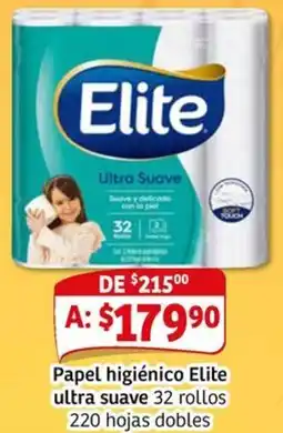 Soriana Mercado Elite ultra suave papel higiénico oferta
