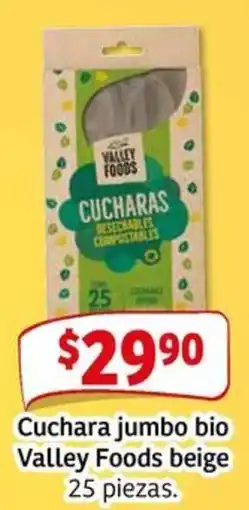 Soriana Mercado Valley foods beige cuchara jumbo bio oferta