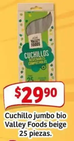 Soriana Mercado Valley foods beige cuchillo jumbo bio oferta