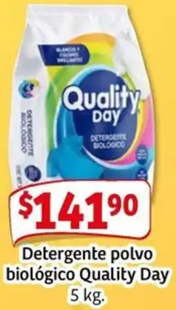 Soriana Mercado Quality day detergente polvo biológico oferta