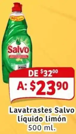 Soriana Mercado Salvo lavatrastes líquido limón oferta