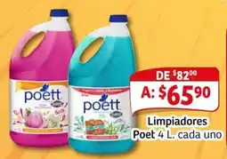 Soriana Mercado Poet limpiadores oferta