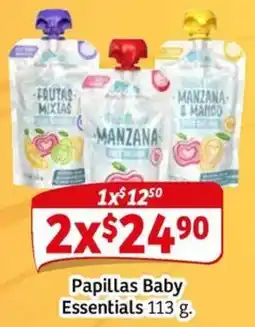 Soriana Mercado Manzana papillas baby essentials oferta