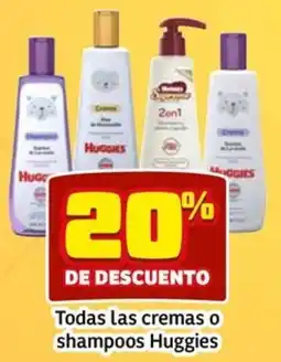Soriana Mercado Huggies todas las cremas o shampoos oferta