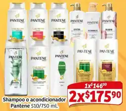 Soriana Mercado Pantene shampoo o acondicionador oferta