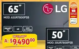 Soriana Mercado Lg smart tv 65" oferta