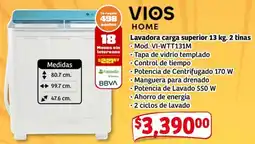 Soriana Mercado Vios home lavadora carga superior oferta