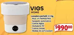Soriana Mercado Vios home lavadora portatil oferta