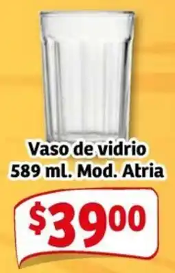 Soriana Mercado Vaso de vidrio oferta