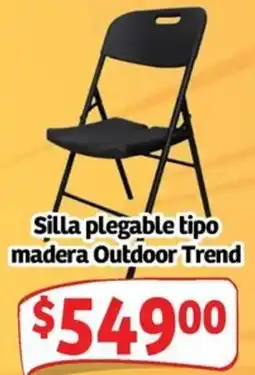Soriana Mercado Outdoor trend silla plegable tipo madera oferta