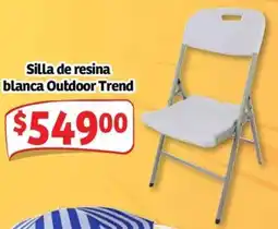 Soriana Mercado Outdoor trend silla de resina blanca oferta