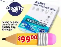 Soriana Mercado Quality day resma de papel tamaño carta oferta