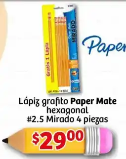 Soriana Mercado Paper mate lápiz grafito hexagonal #2.5 mirado oferta