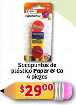 Soriana Mercado Paper & co sacapuntas de plástico oferta