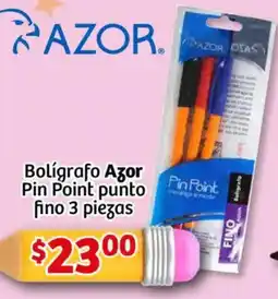 Soriana Mercado Azor bolígrafo pin point punto fino oferta