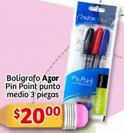 Soriana Mercado Azor bolígrafo pin point punto medio oferta