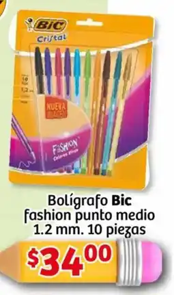 Soriana Mercado Bic bolígrafo fashion punto medio oferta
